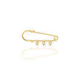 Baby Safety Pins 18K